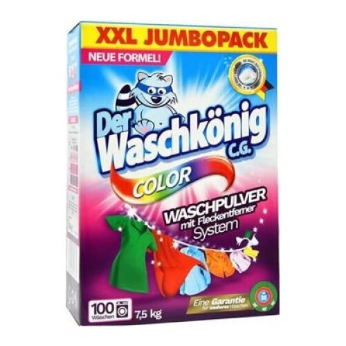 Detergent Pudra Waschkönig Clovin 100 spalare pulbere Culoare 7,5 kg