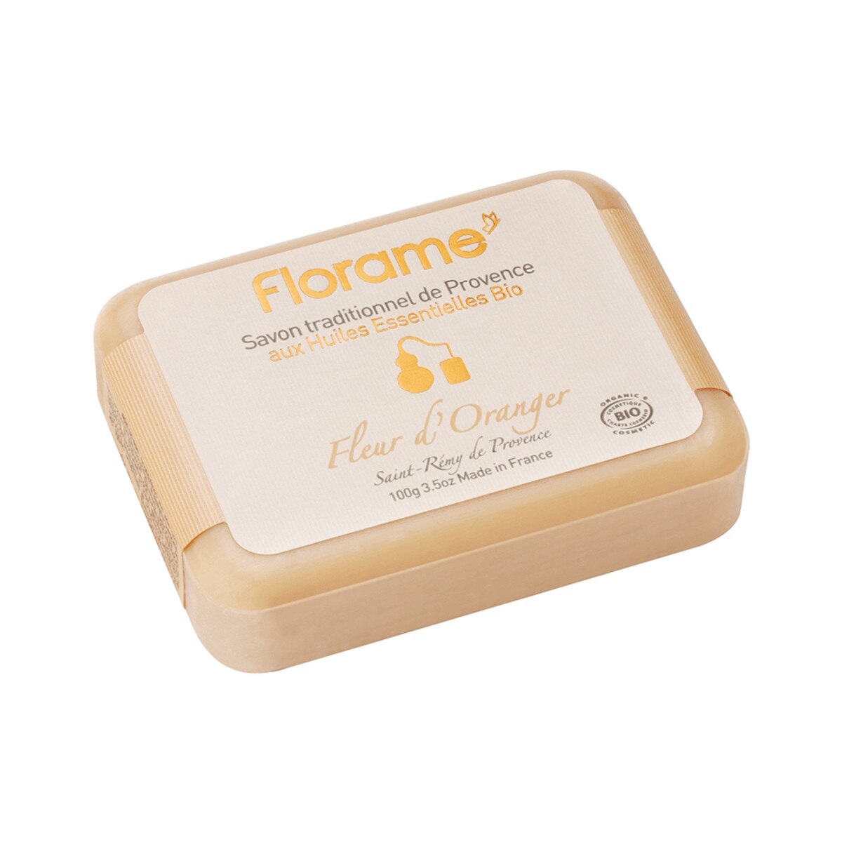 Sapun flori de portocal bio, Florame, 100g