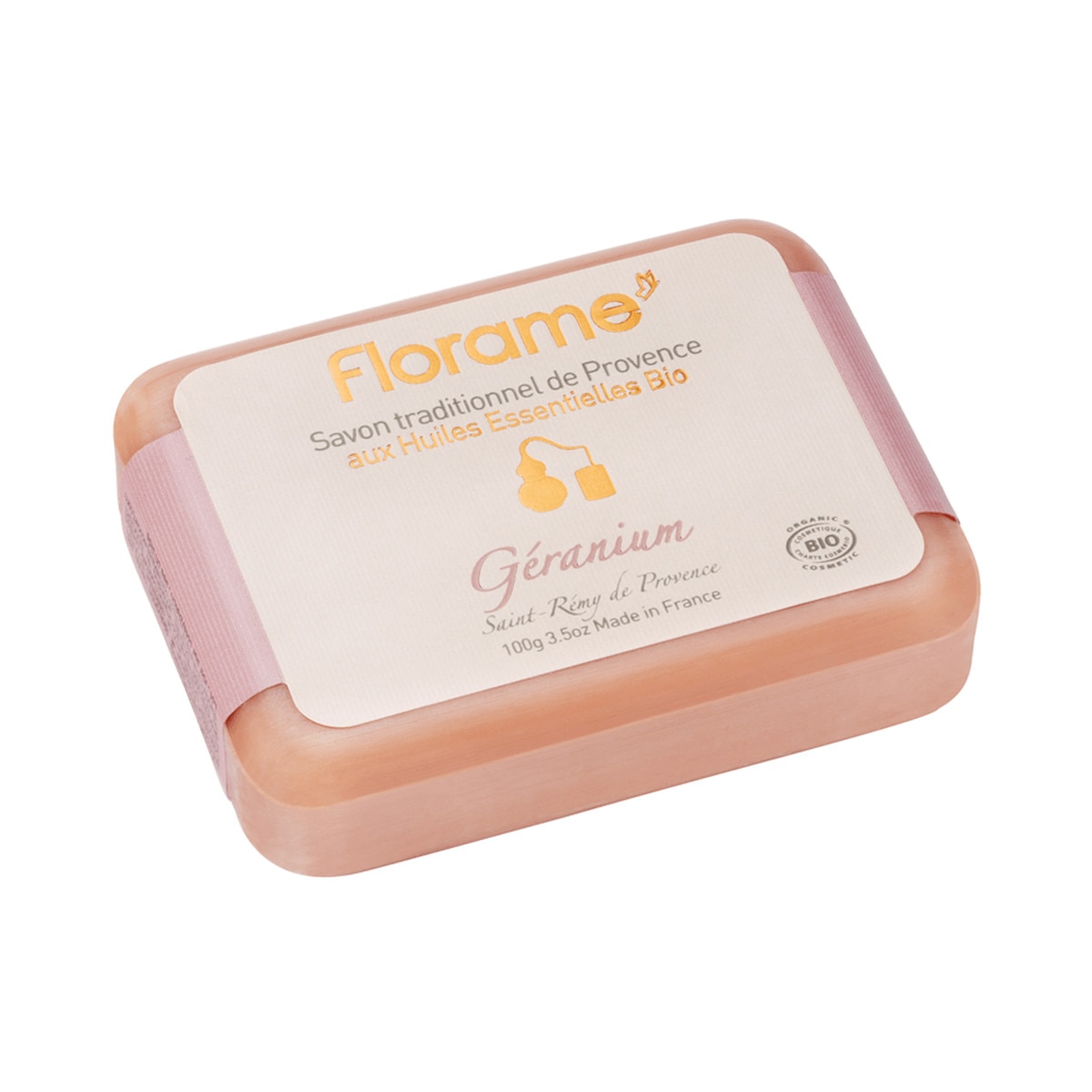 Sapun geranium bio, Florame, 100g