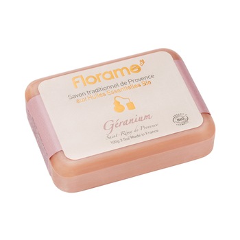 Sapun geranium bio, Florame, 100g Sapun geranium bio, Florame, 100g