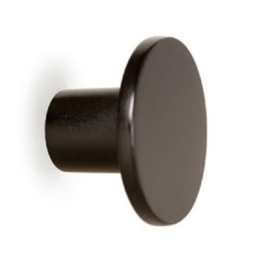 Buton pentru mobilier Como Big, negru, D: 41 mm