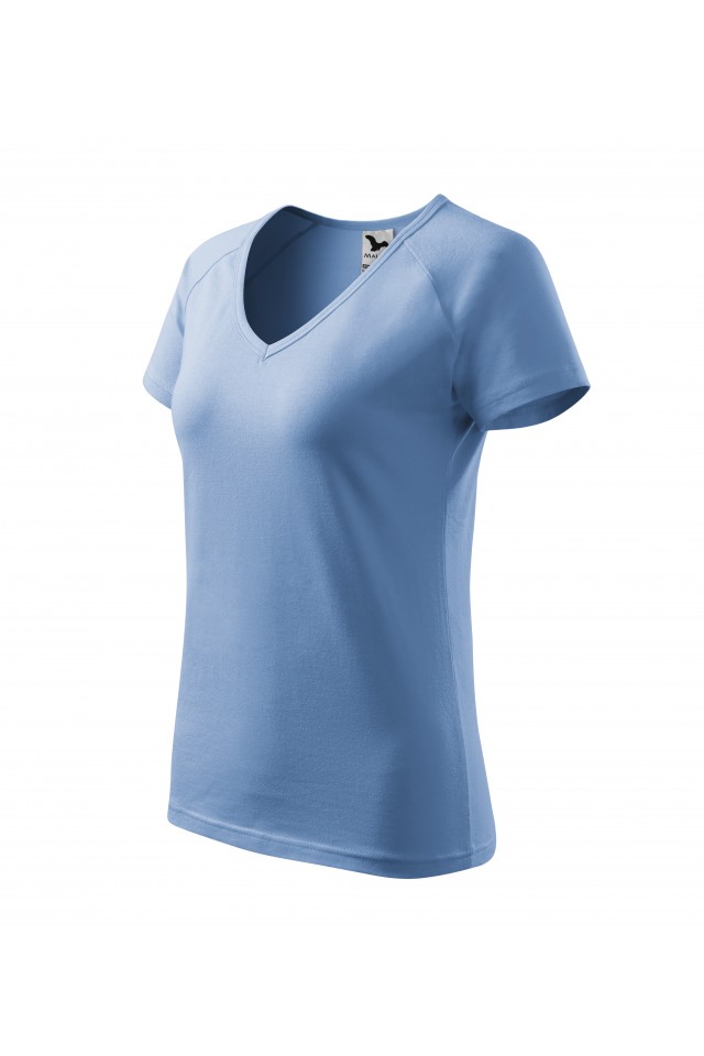 Tricou pentru dama, Albastru deschis, 128-15, Albastru