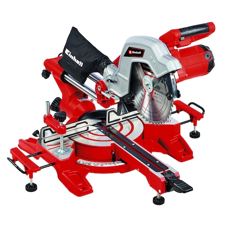 Fierastrau circular stationar (debitor lemn) cu sistem de glisare Einhell TC-SM 254, 1800 W, 5000 RPM, 254 mm diametru disc, 85 mm adancime maxima de taiere