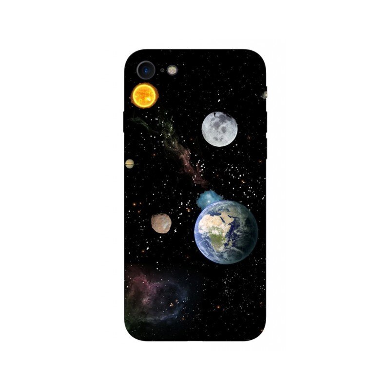 Husa Silicon Soft Upzz Print iPhone 7/iphone 8 Model Earth