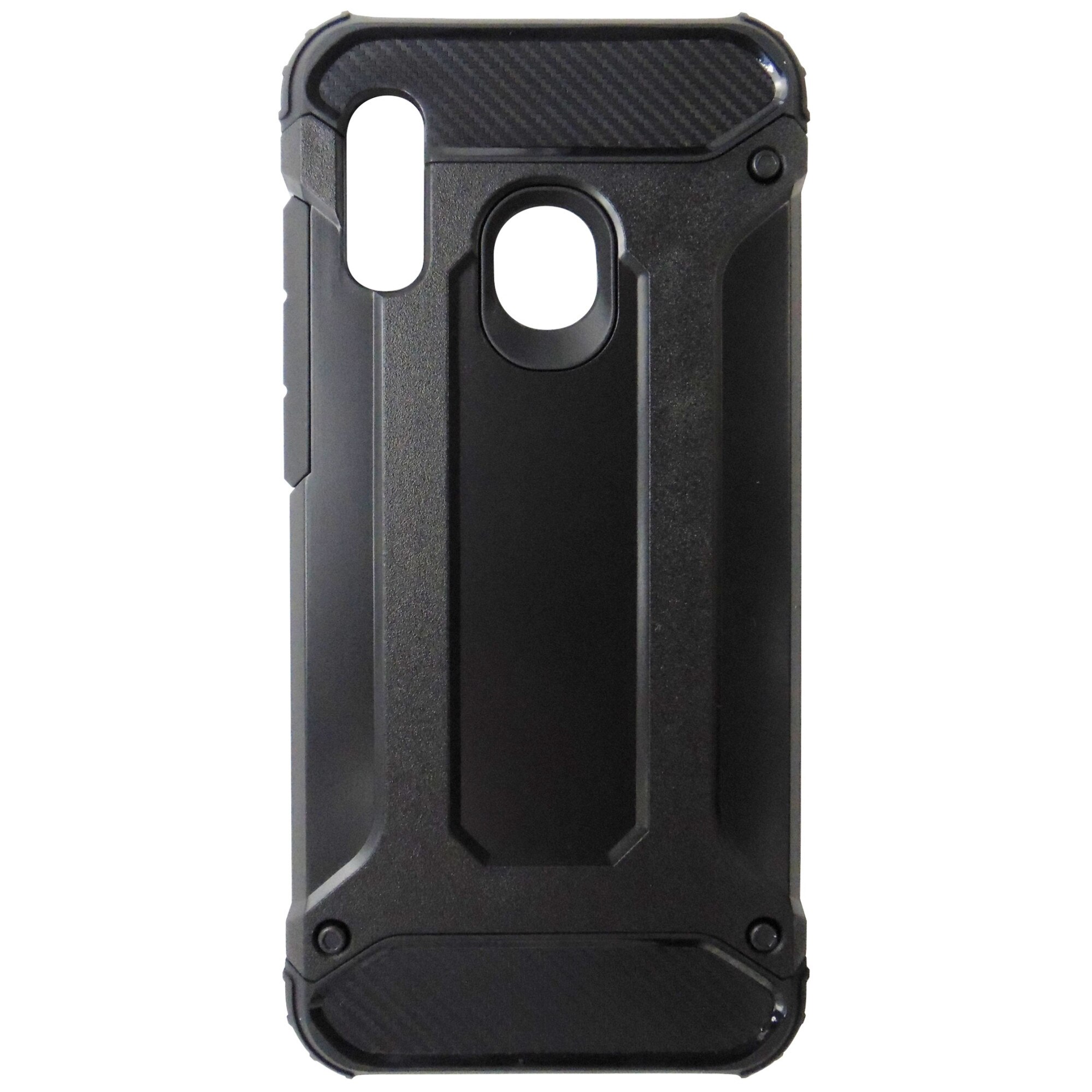 Husa Forcell Armor plastic + silicon neagra pentru Samsung Galaxy A20e (SM-A202F)