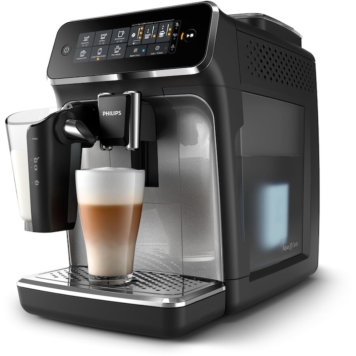 EP3246/70 Espresso Coffee maker, Fully automatic, 15 bar, LatteGo, Water tank 1,8 L, Coffee beans 275 g, Black