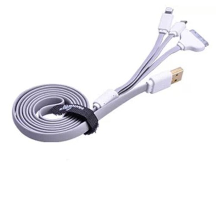 3in1 Szürke SafeCharge Kábel