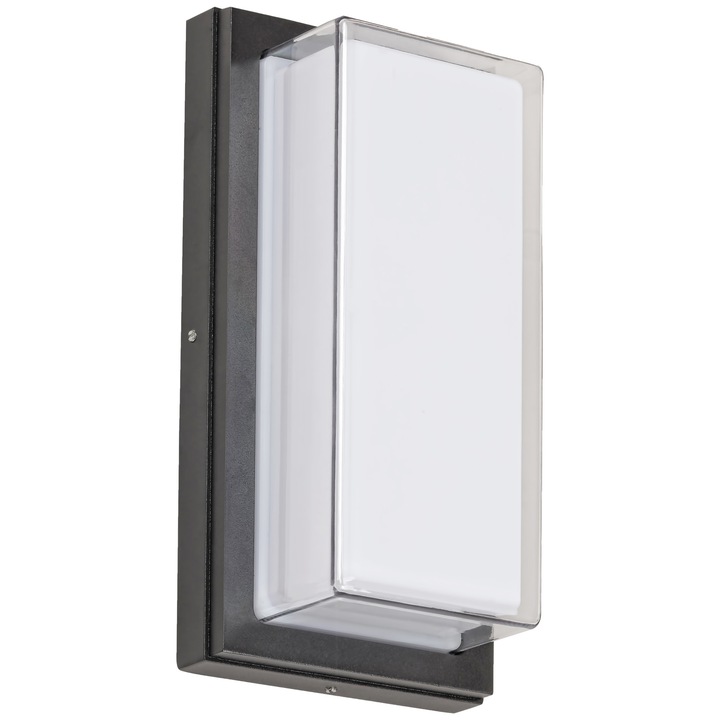 Aplica exterior Andorra, Rabalux, neagra, LED 12W, Lumina Neutra, 680lm, IP 44, RB 8830