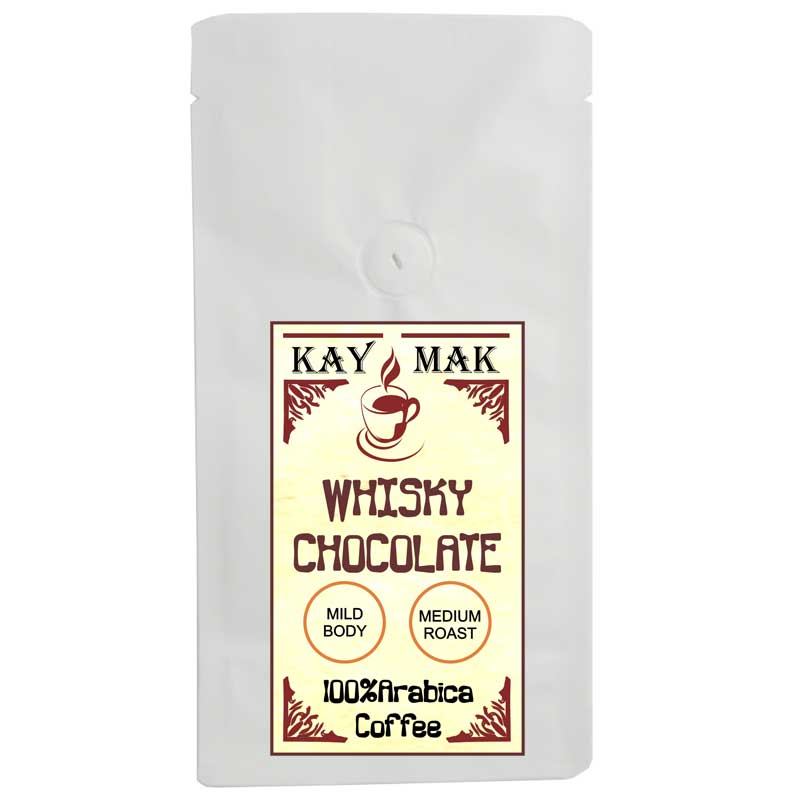 Cafea cu aroma de Whisky si Ciocolata ,Macinata 100gr ,Proaspat prajita,100% Arabica