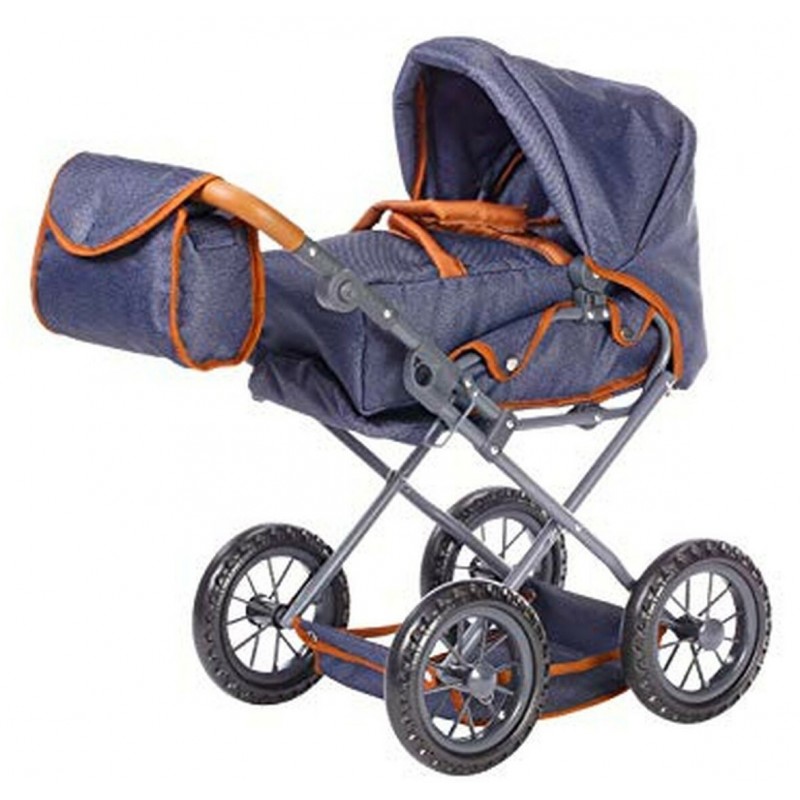 Carucior 2 in 1 pentru papusi Ruby Dark Blue
