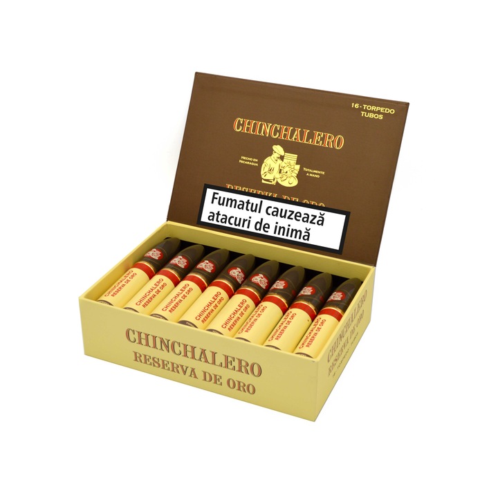 Trabucuri Chinchalero, Reserva Connecticut Torpedo Tubos, Cutie (16 bucati)