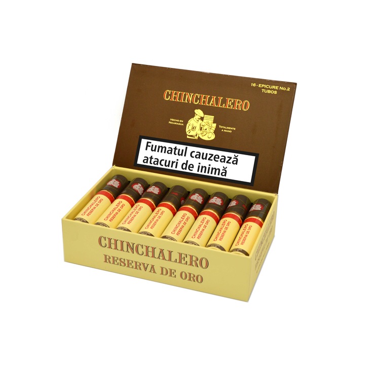 Trabucuri Chinchalero, Reserva Connecticut Epicure No 2 Tubos, Cutie (16 bucati)