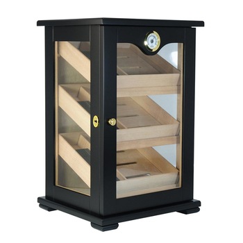 Humidor trabucuri Andreas, Black, 3 rafturi, 150 trabucuri Humidor trabucuri Andreas, Black, 3 rafturi, 150 trabucuri