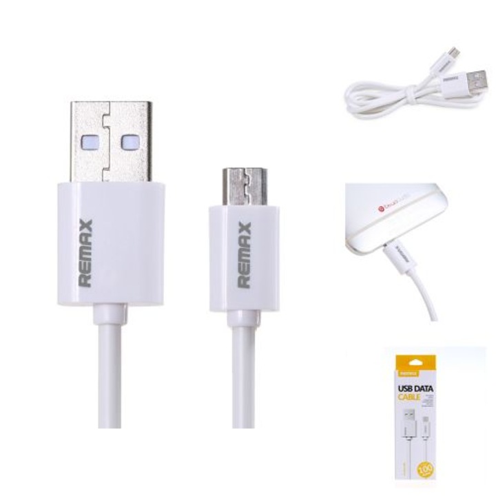 Remax Fehér microUSB Kábel