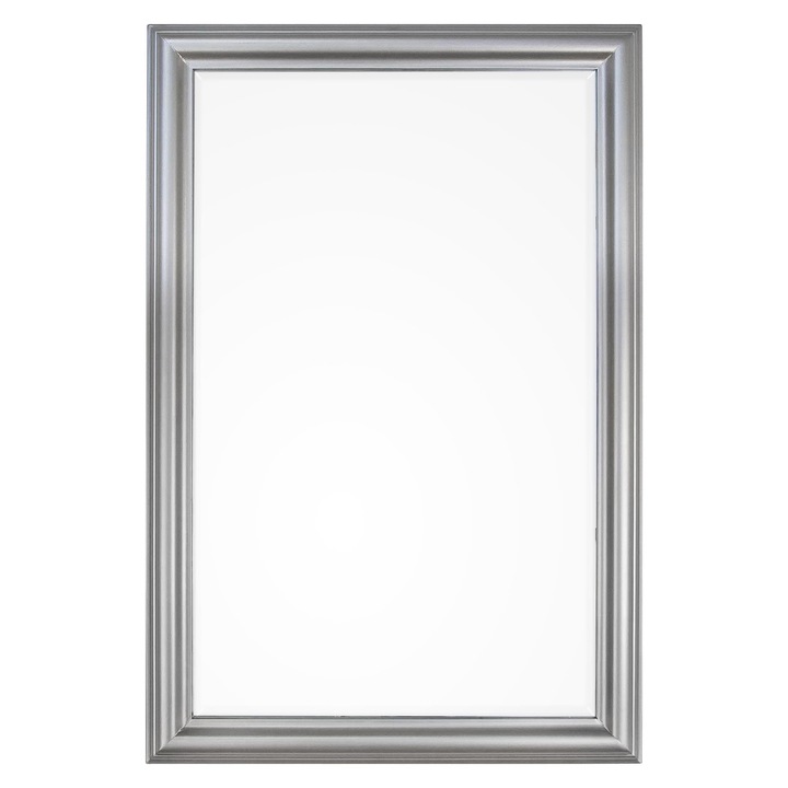 Sanzio dekoratív fali tükör ezüst kerettel 60 cm X 90H