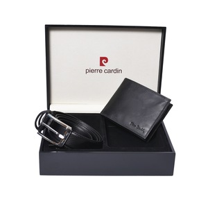 Set Portofel Si Curea Barbati Pierre Cardin Casual Elegant Negru 100 Piele Naturala Emag Ro