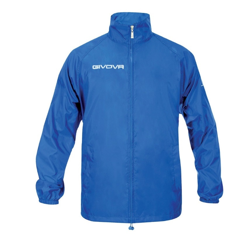 Jacheta ploaie Rain Basico Givova, Albastru Royal, XL