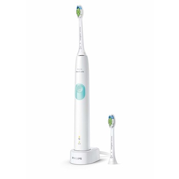 Periuta de dinti electrica Philips Sonicare 4300 ProtectiveClean, senzor presiune, program Cleaning/Polishing, 2 capete, alb/verde Periuta de dinti electrica Philips Sonicare 4300 ProtectiveClean, senzor presiune, program Cleaning/Polishing, 2 capete, alb/verde