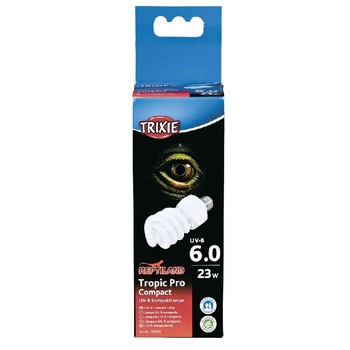Lampa Trixie Tropic Pro Compact 6.0 ø 60 × 152 mm 23 W Pentru Reptile 76034 Lampa Trixie Tropic Pro Compact 6.0 ø 60 × 152 mm 23 W Pentru Reptile 76034
