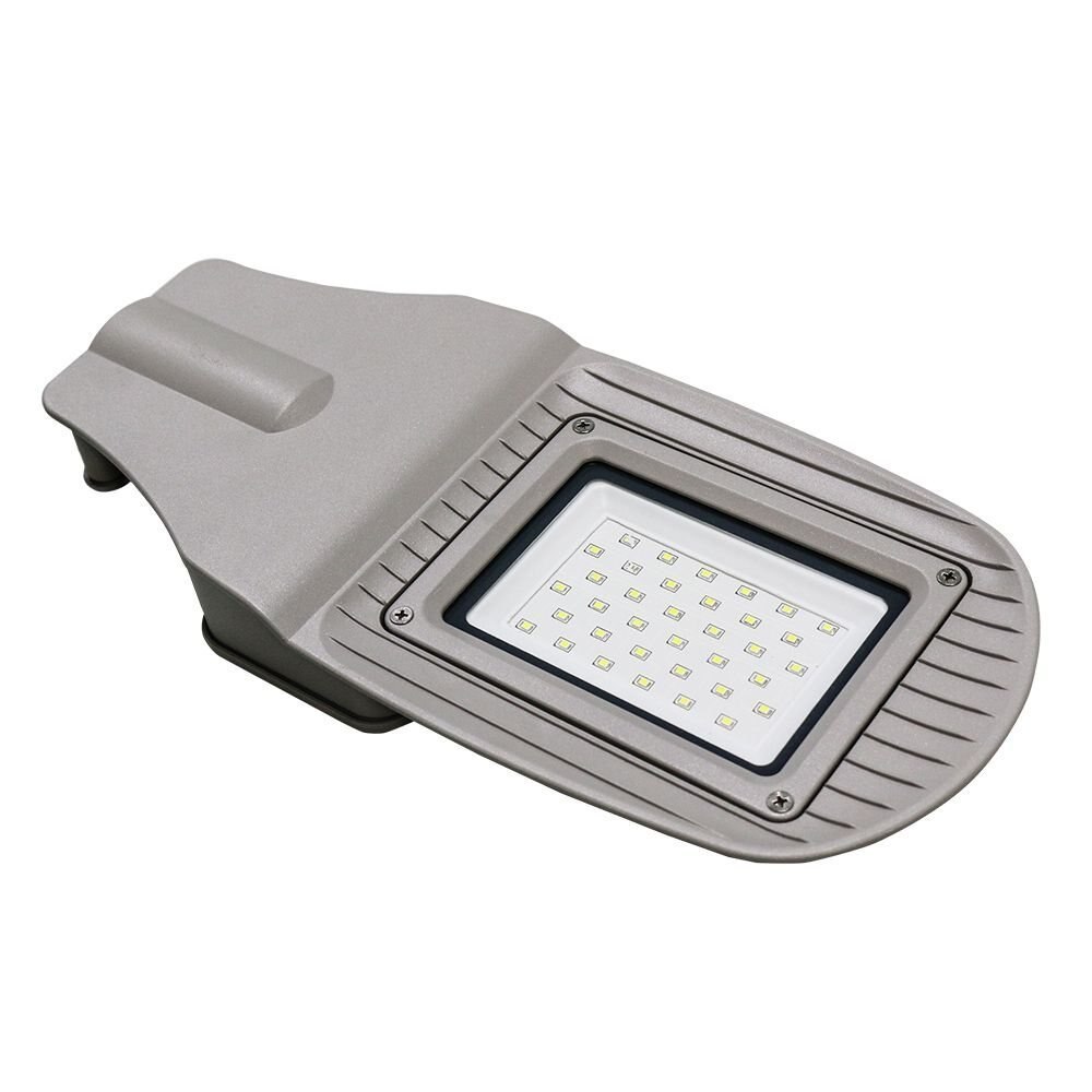 Lampa stradala Corp Gri din sticla Alb Rece 30W SMD 20000 h 6000 k