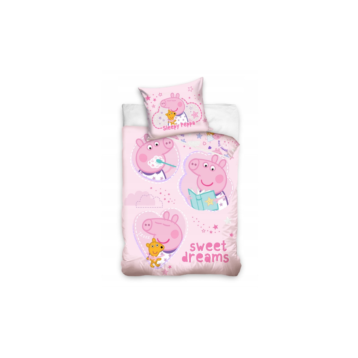 Lenjeria de copii Peppa Pigs 100x130, vise placute