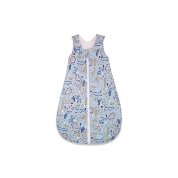 Sac de dormit, KidsDecor, iarna 2.5 tog Circul Animalelor bleu 60 cm Sac de dormit, KidsDecor, iarna 2.5 tog Circul Animalelor bleu 60 cm