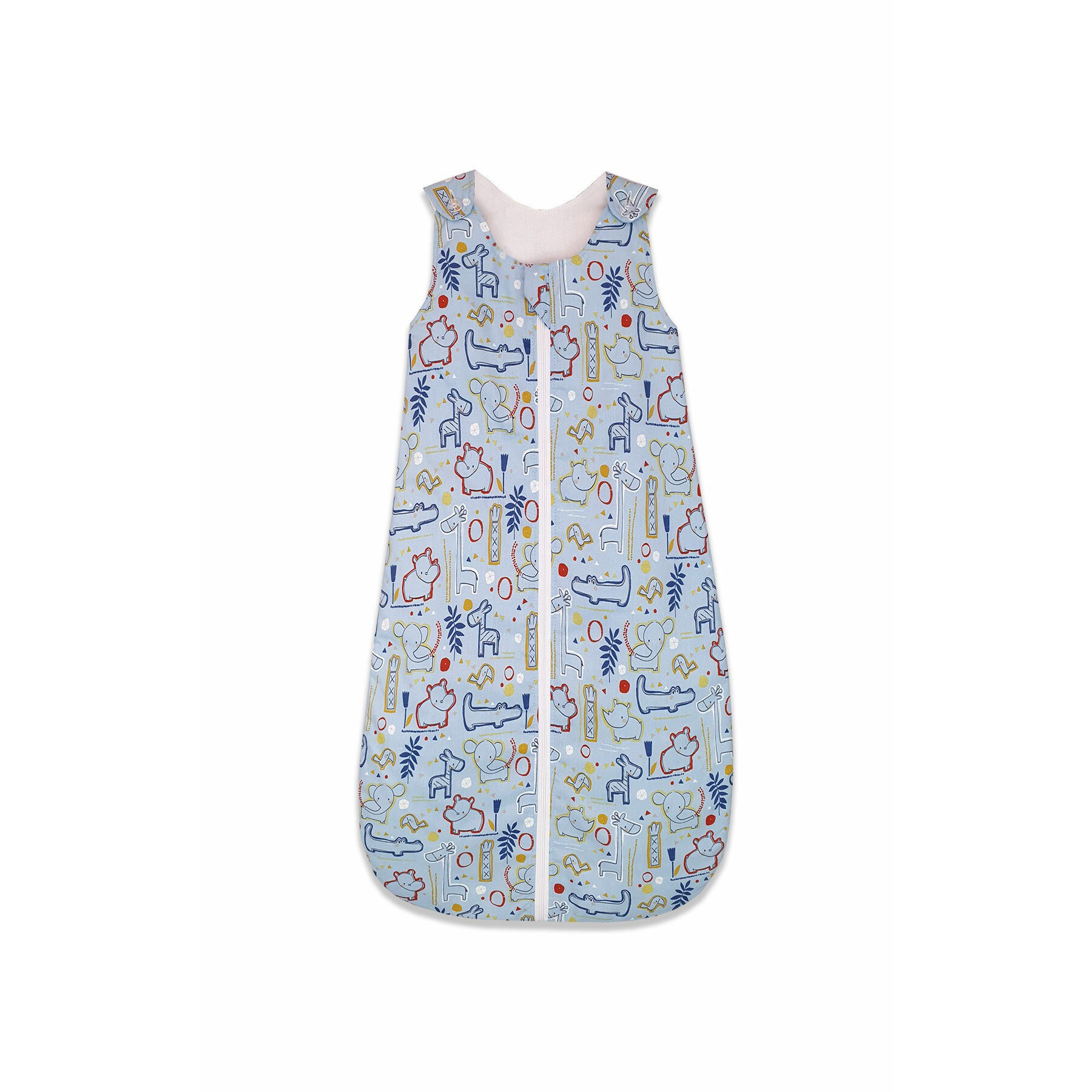 Sac de dormit, KidsDecor, vara 0.5 tog Circul Animalelor bleu 140 cm