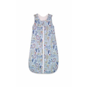 Sac de dormit, KidsDecor, vara 0.5 tog Circul Animalelor bleu 140 cm Sac de dormit, KidsDecor, vara 0.5 tog Circul Animalelor bleu 140 cm