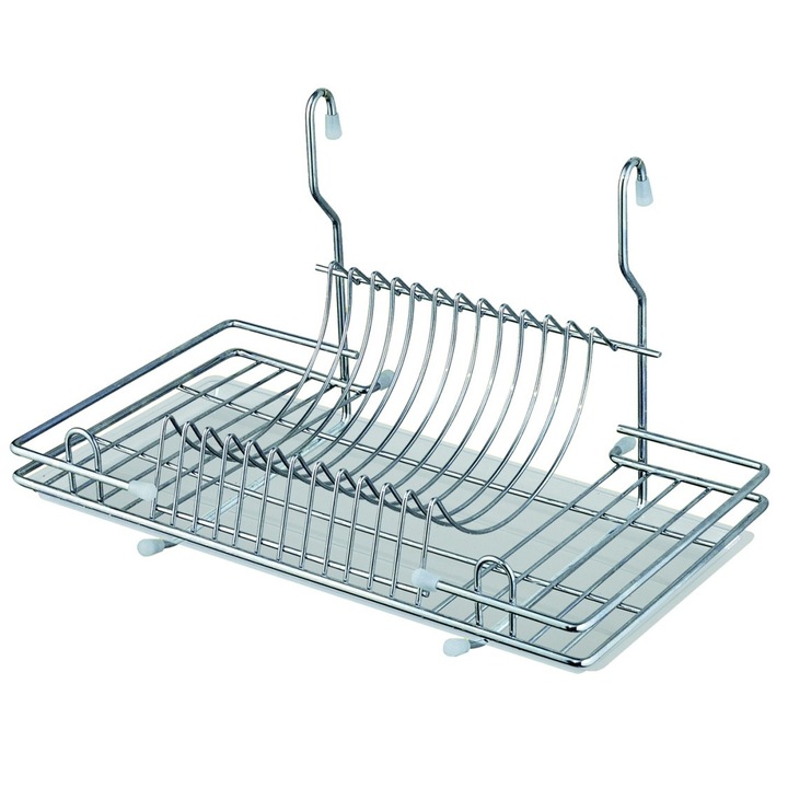 Suport bucatarie pentru vase si pahare VENITIVO® cu agatatoare, dimeniuni 44 x 26 x 25 cm
