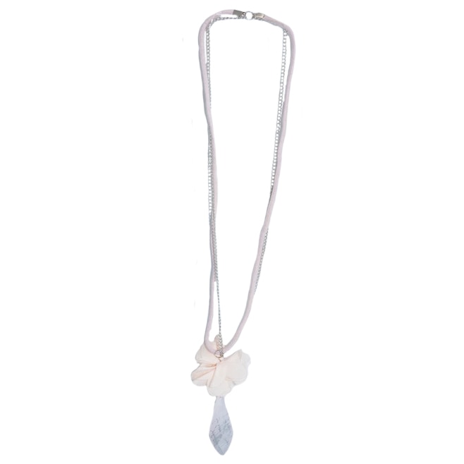 Colier rafinat ,medalion cu cristal,D&J Exclussive,roz pudra