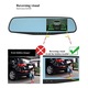 Oglinda auto cu camera fata-spate, display 5 inch, unghi filmare 170 grade