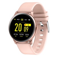 Ceas Smartwatch Smart Wear WK19, IP67 rezistent la apa, HR, Bluetooth, Calorii, Ultra subtire, Roz