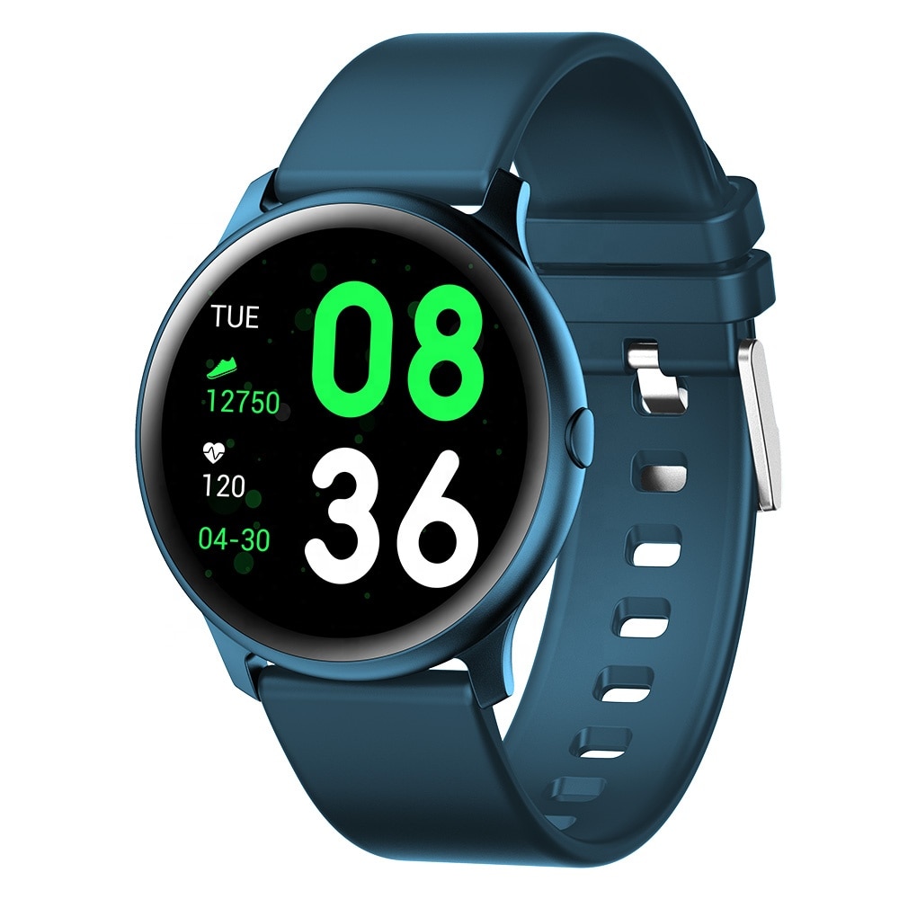 Ceas Smartwatch Smart Wear WK19, IP67 rezistent la apa, HR, Bluetooth, Calorii, Ultra subtire, Albastru