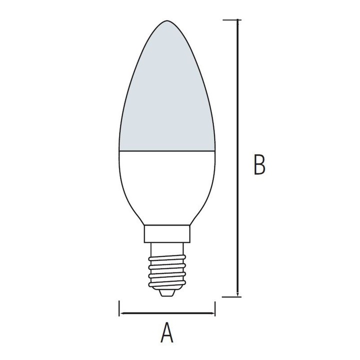 Крушка Horoz Electric, Ultra-8, светлинен поток 800 lm, студена светлина 6400K, 8W, E14, 175-250V, енергиен клас F