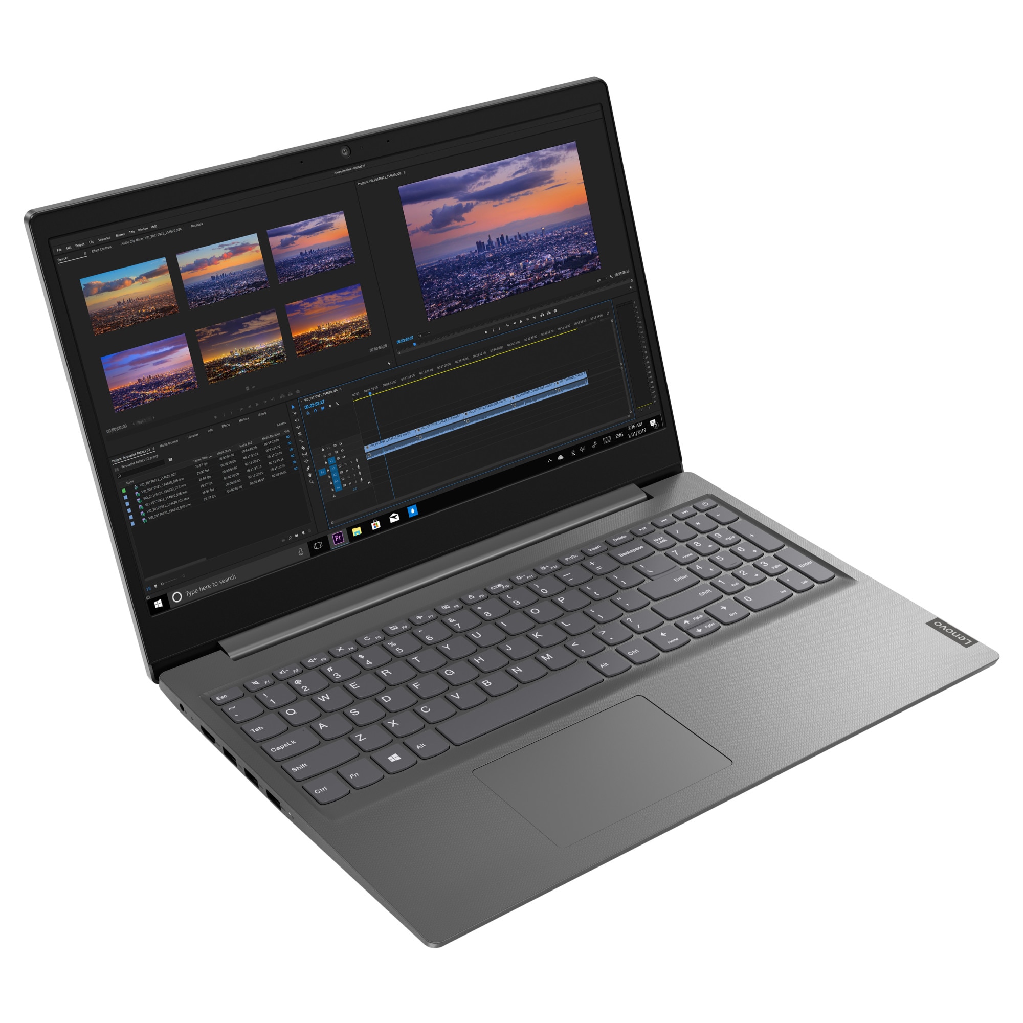 Laptop Lenovo V15-IIL, 15.6" FHD, Intel Core i5-1035G1 4-core, 8GB DDR4, 512 GB SSD m2, Intel UHD Graphics, Gri inchis