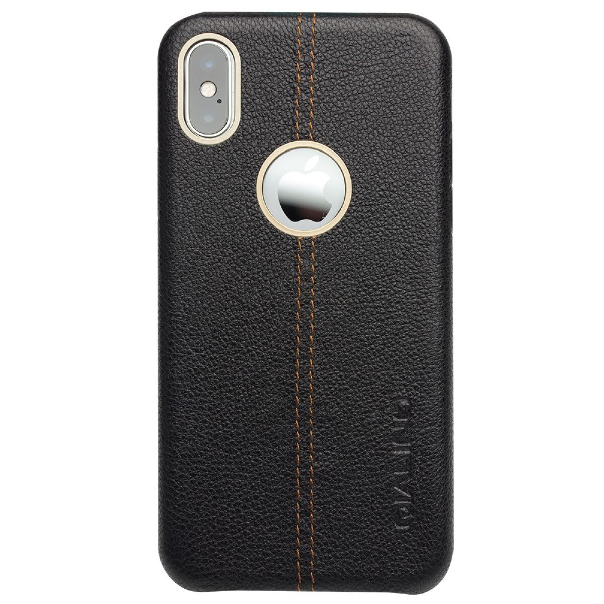 Husa iPhone X/Xs 5.8'' Qialino Leather Back Case Neagra