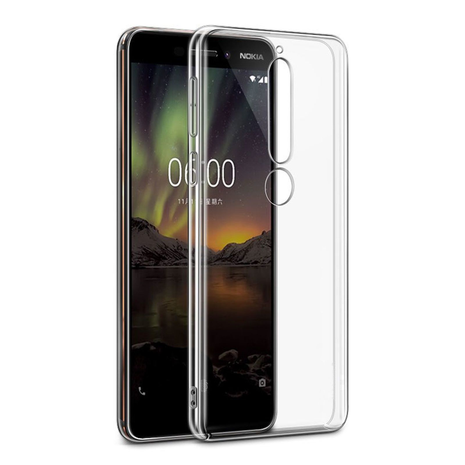 Husa Silicon pentru Nokia 6.1 Transparent