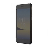 Husa Tip Carte Mirror Clearview, Samsung C7 Pro, Negru