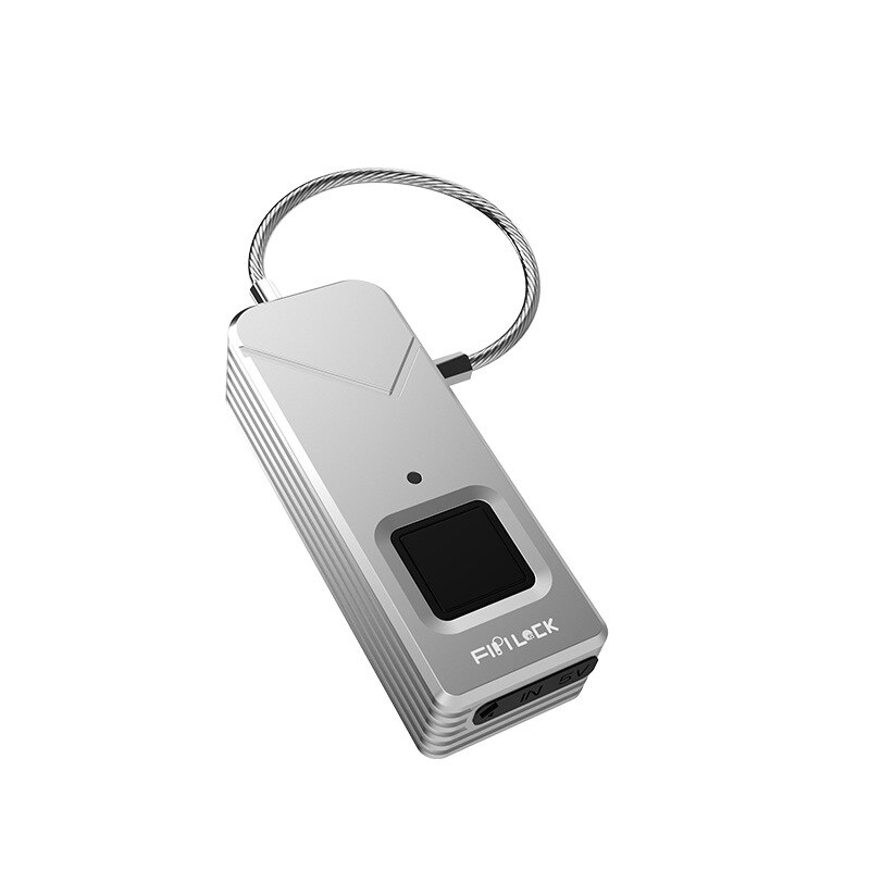 Lacat Inteligent Mini AIX cu senzor de amprenta, 10 amprente model , 300 mAh , Rezistent la apa, -20grade/+70grade, ideal pentru valize, bicicleta