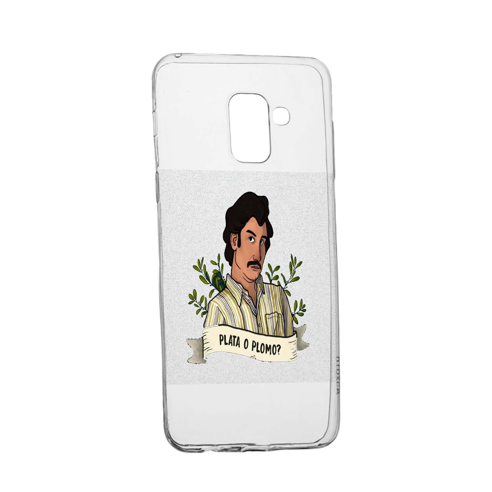 Husa de protectie Narcos Pablo Escobar, Movie pentru Samsung Galaxy Galaxy A6 Plus / J8 2018, rezistenta la uzura, anti-alunecare, din silicon Premium, 438