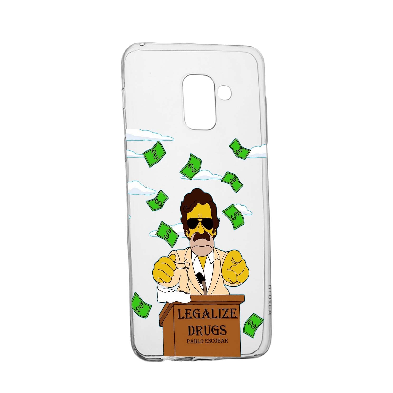 Husa de protectie Narcos Pablo Escobar, Movie pentru Samsung Galaxy J6 2018, rezistenta la uzura, anti-alunecare, din silicon Premium, 437