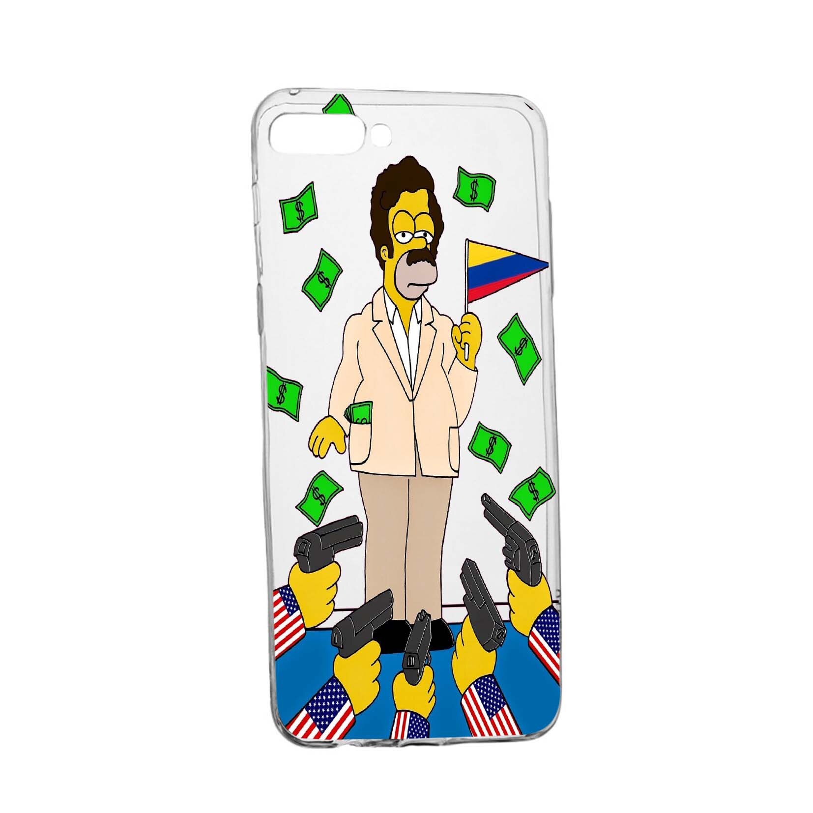 Husa de protectie Narcos Simpson, Movie pentru LG K9, rezistenta la uzura, anti-alunecare, din silicon Premium, 439