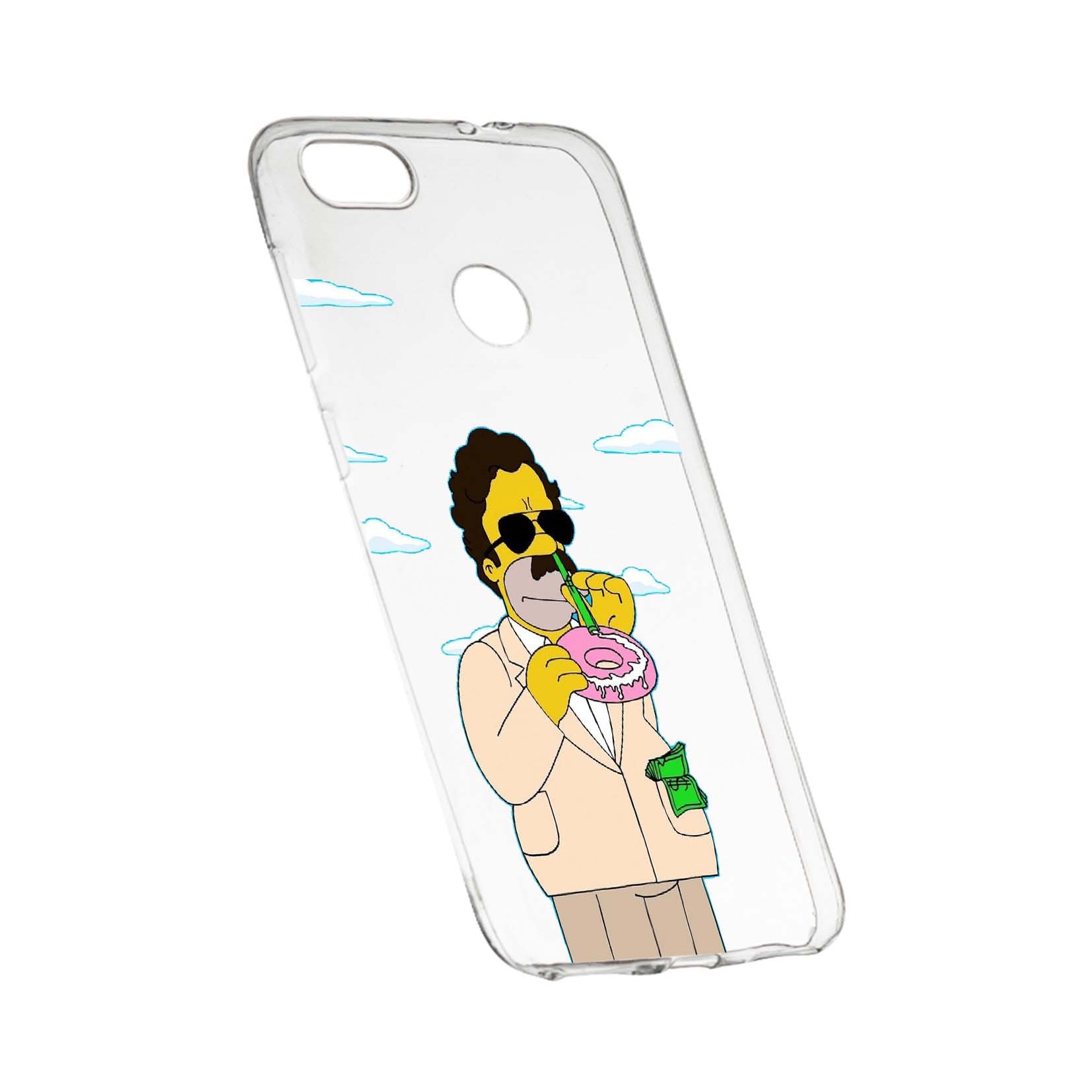 Husa de protectie Narcos Simpson, Movie pentru Xiaomi Redmi Y1 / Redmi Note 5A, rezistenta la uzura, anti-alunecare, din silicon Premium, 440
