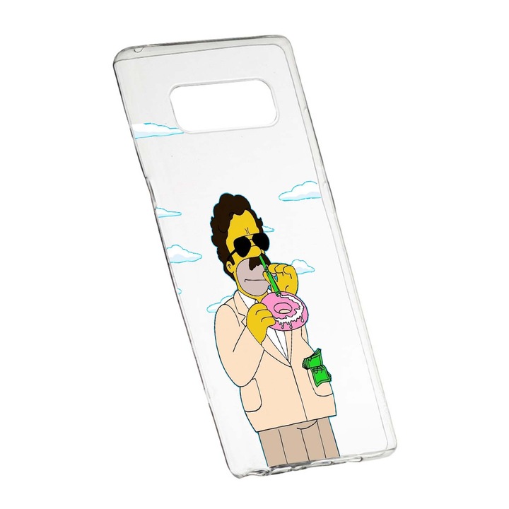 Защитен калъф Narcos Simpson Movie за Samsung Galaxy S10 Plus, устойчив на износване, противоплъзгащ се първокласен силикон 440