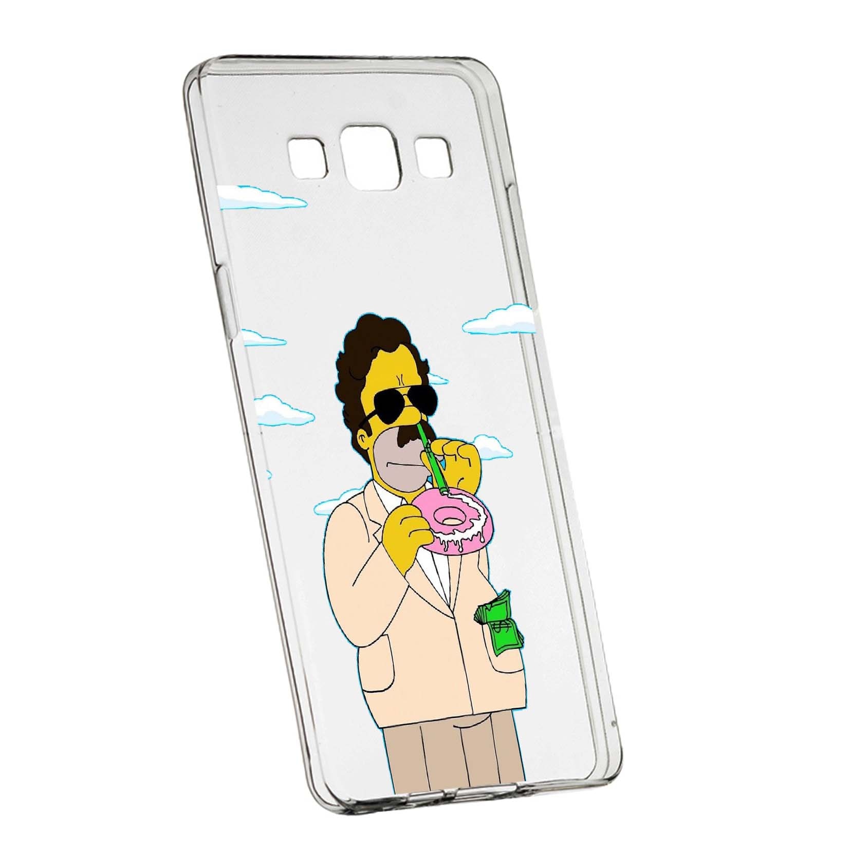 Husa de protectie Narcos Simpson, Movie pentru Samsung Galaxy J3 2016, rezistenta la uzura, anti-alunecare, din silicon Premium, 440