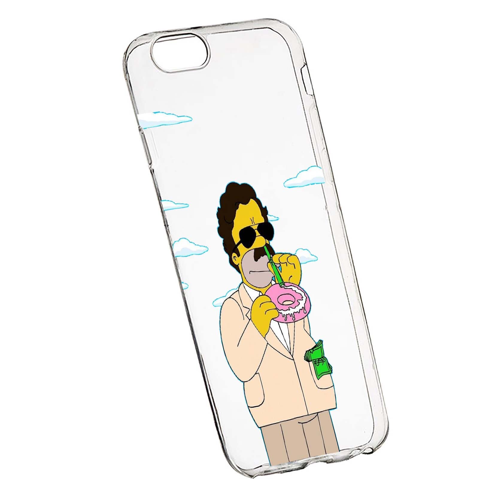 Husa de protectie Narcos Simpson, Movie pentru Apple iPhone 6 Plus / 6S Plus, rezistenta la uzura, anti-alunecare, din silicon Premium, 440
