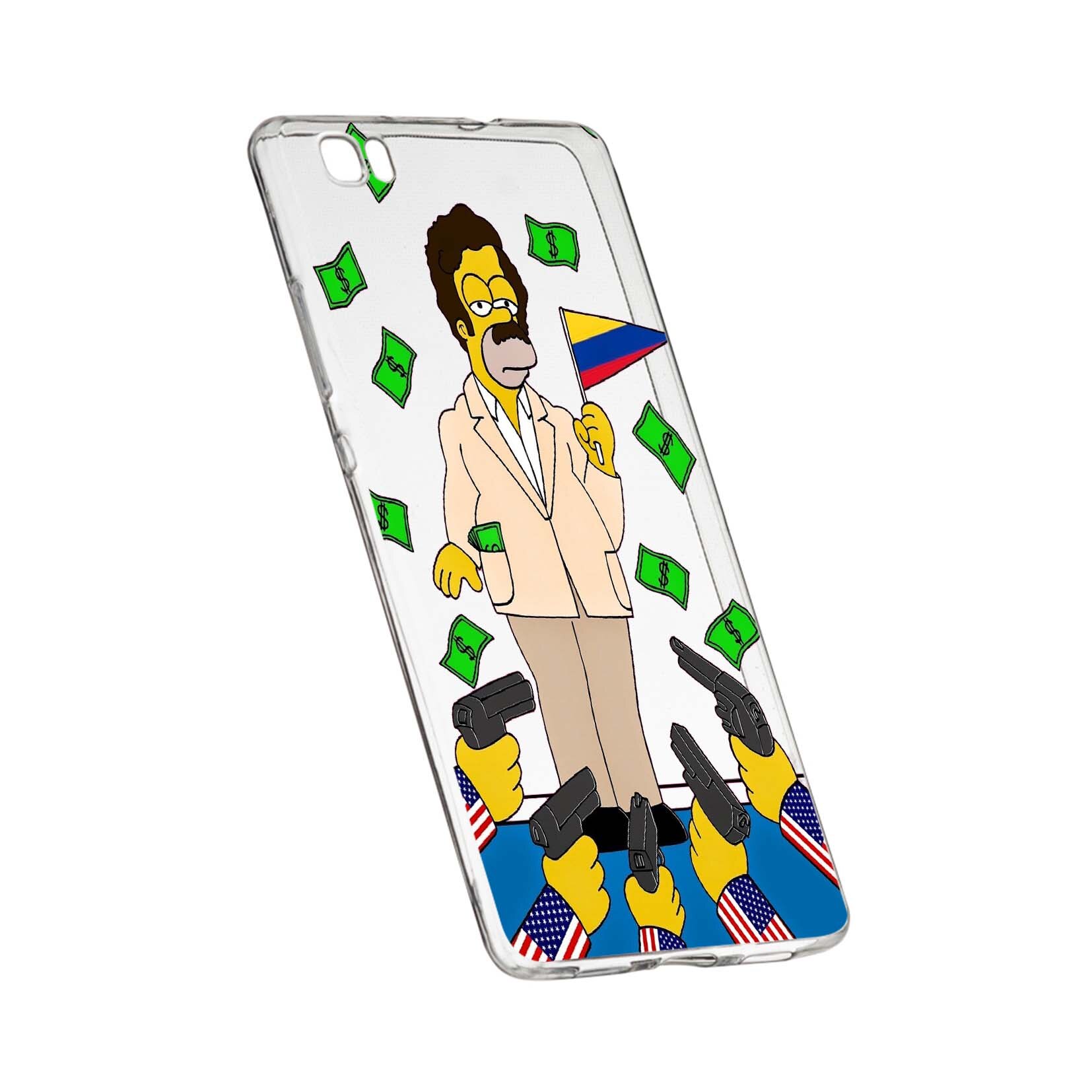 Husa de protectie Narcos Simpson, Movie pentru Sony XA, rezistenta la uzura, anti-alunecare, din silicon Premium, 439