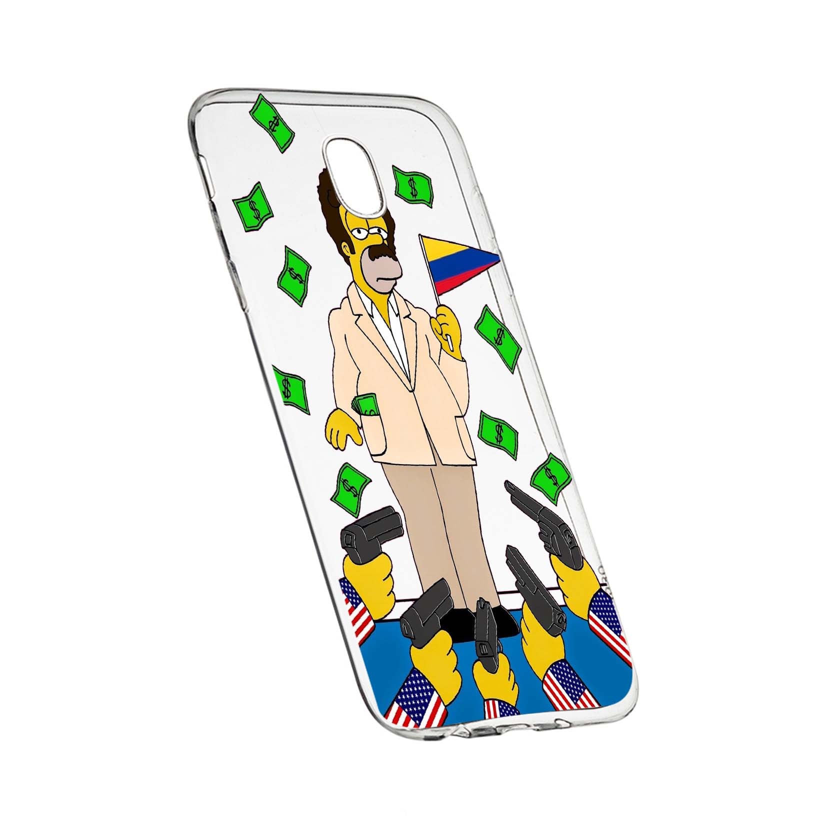 Husa de protectie Narcos Simpson, Movie pentru Samsung Galaxy J5 2017, rezistenta la uzura, anti-alunecare, din silicon Premium, 439