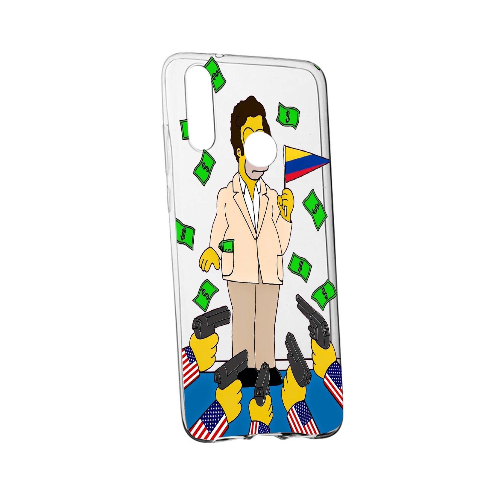 Husa de protectie Narcos Simpson, Movie pentru Xiaomi Mi A3 Lite, rezistenta la uzura, anti-alunecare, din silicon Premium, 439