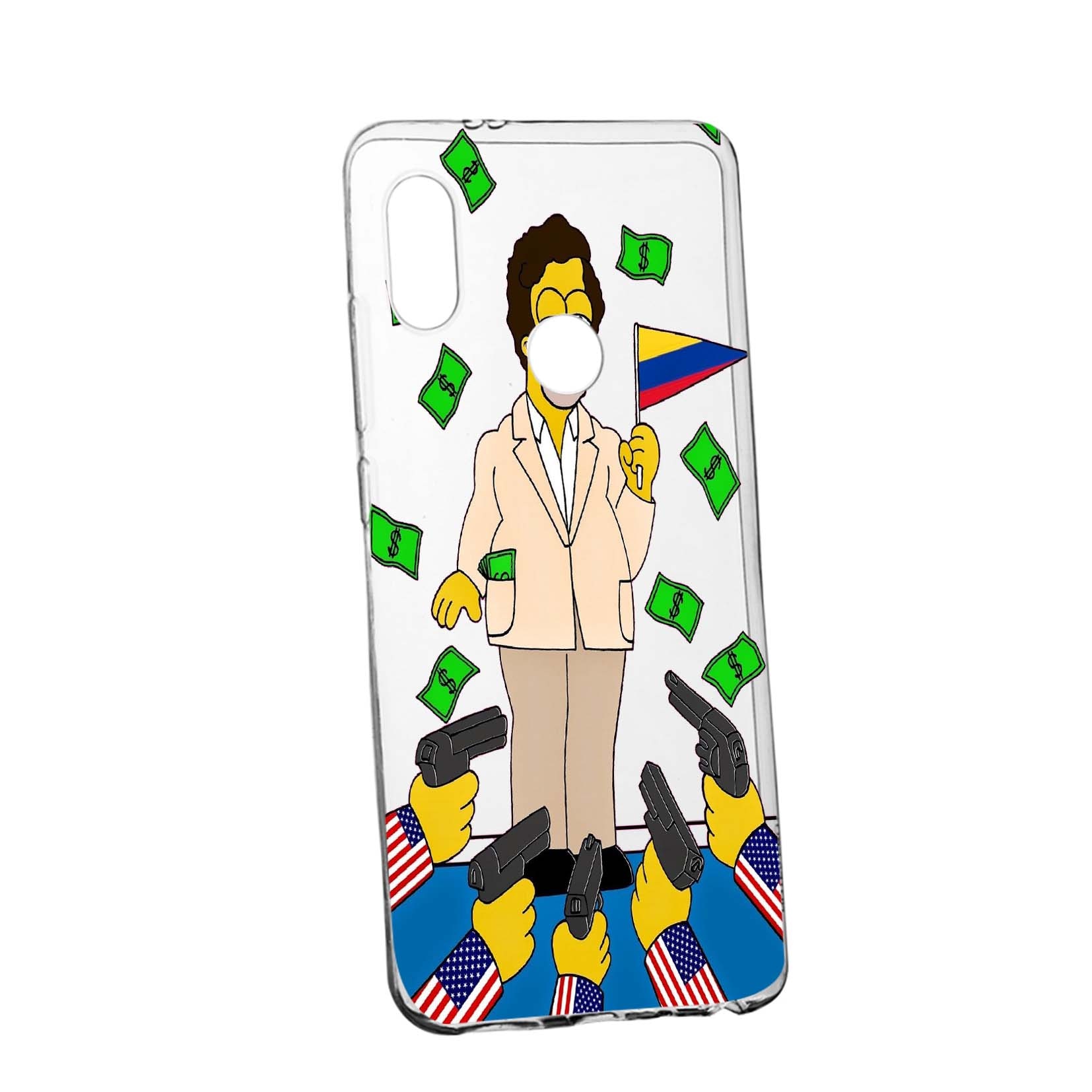 Husa de protectie Narcos Simpson, Movie pentru Huawei Y6 2019, rezistenta la uzura, anti-alunecare, din silicon Premium, 439